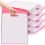 5 Pack Scrapbook Paper Organizer, Pink Expanding , Portable Storage with Button Closure 3