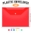 24Pack Plastic Envelopes with Snap Closure, File Folders for Documents A4 Clear Folders,File Bags 3