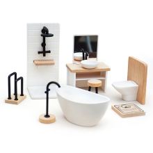 1/12 Puppenhaus Simulation Waschbecken Badewanne Toilette Modell Badezimmer Miniatur Möbel Zubehör