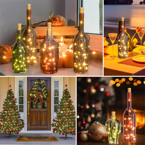 10PCS Wine Bottle Cork Lights 20 LED Fairy String 2