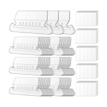 File Folder Tabs, 100 Sets Hanging Labels 2Inch Plastic Tabs and Inserts for Folders