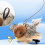 Remote Control Interactive Cat Toys Flying Bird Flapping Wings 8