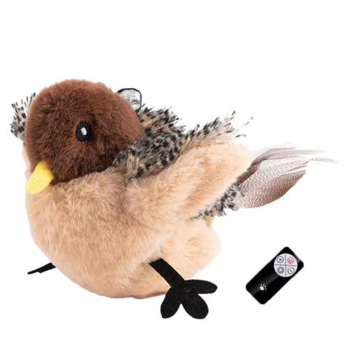 Remote Control Interactive Cat Toys Flying Bird Flapping Wings