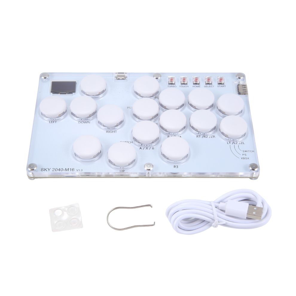 16Key Joystick Keyboard Arcade Stick Controller For //Switch/Steam Fight Sticks D 4853114394468