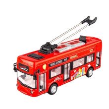 1:50 Kids Toys London Single Tram Bus Vehicles Car Toy Red