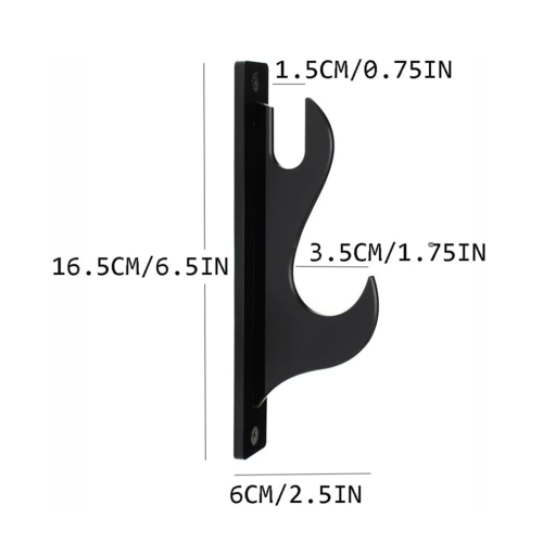 Acrylic Wall Mount Sword Holder Stand Adjustable Samurai Display Hanger Bracket 2