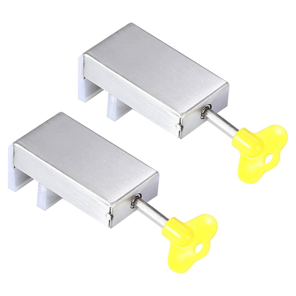 2Pcs Adjustable Window Security Locks Limiters For Position Stopper Child Safe Sliding Tauoh
