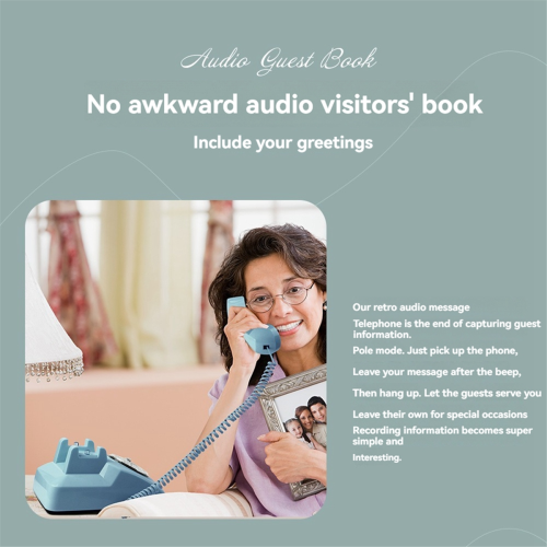 Wedding Audio Guestbook - Record A Custom Message Blue 2