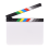 Νέα ταινία Clapboard Σκηνή δράσης Κενό Clap Dry Erase 12 X 9in 2