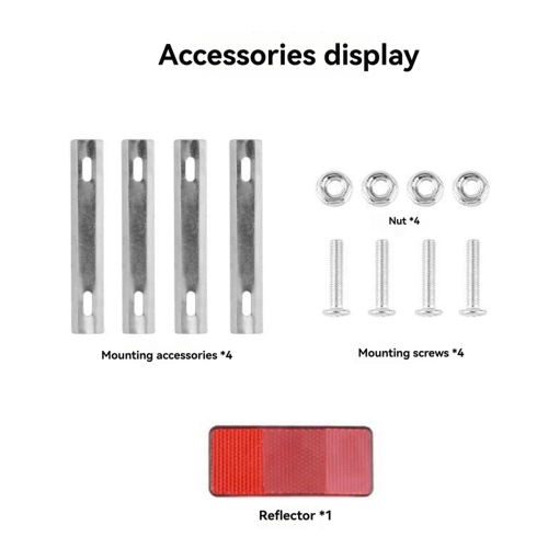 Bike Basket Front/Back, Folding with Detachable Lining Bag for Quick Release Design 2