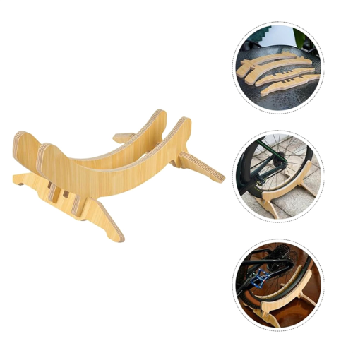 Wood Bicycle Display Rack Multi-slot Adjustment Stand 2