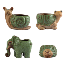 Small Pot With Drainage, Ceramic Animal Pot, Indoor Plant