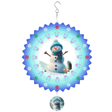 Windspinner 3D, Weihnachts-Hängespinner zur Dekoration, 12 Zoll große Gartenkunst-Dekorationen, Geschenke