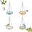 Bird Flower Shaped Hanging Feeder Birdbath B 6