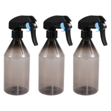 Sticle din plastic pentru curățare, 10 oz, cu declanșator negru, pachet de 3