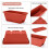 3 Pack 19.6 Inches Window Box Rectangular with Trays 7
