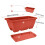 3 Pack 19.6 Inches Window Box Rectangular with Trays 9