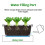 3 Pack 19.6 Inches Window Box Rectangular with Trays 6