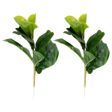 Kleine künstliche Geige 11 Zoll Faux Ficus Lyrata Baum für Home Decor