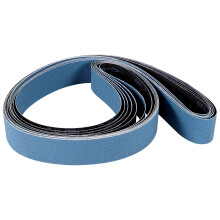 6 peças 2 x 72 polegadas 120 grão zircônia lixa cintas de polimento de metal