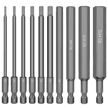 Chave hexagonal interna de 10 peças, soquete de 1,5-12 mm
