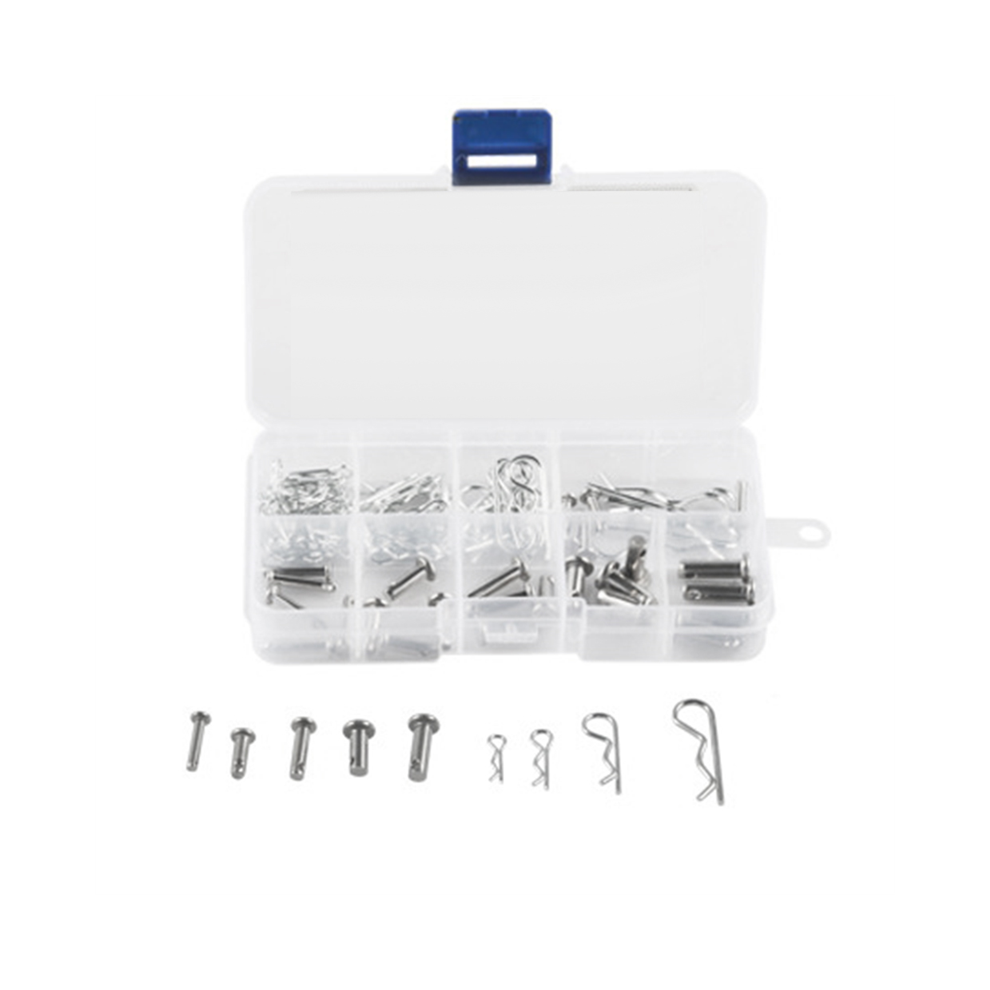 100Pcs Carbon Steel Zinc Plated R Hitch Pin Tractor Clip Cotter 4853114319065