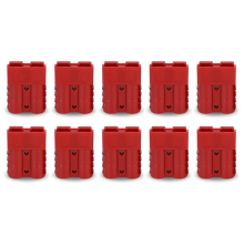 10 stuks Anderson-stijl stekkerconnector 50A met handvat rood