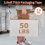 6 Rolls Brown Packing Tape, Heavy Duty Packaging Tape Refills 6