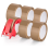 6 Rolls Brown Packing Tape, Heavy Duty Packaging Tape Refills 2