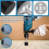 Rotary Hammer Drill Head, for Hammering Metal Sheet Wall Tile 2PCS 7