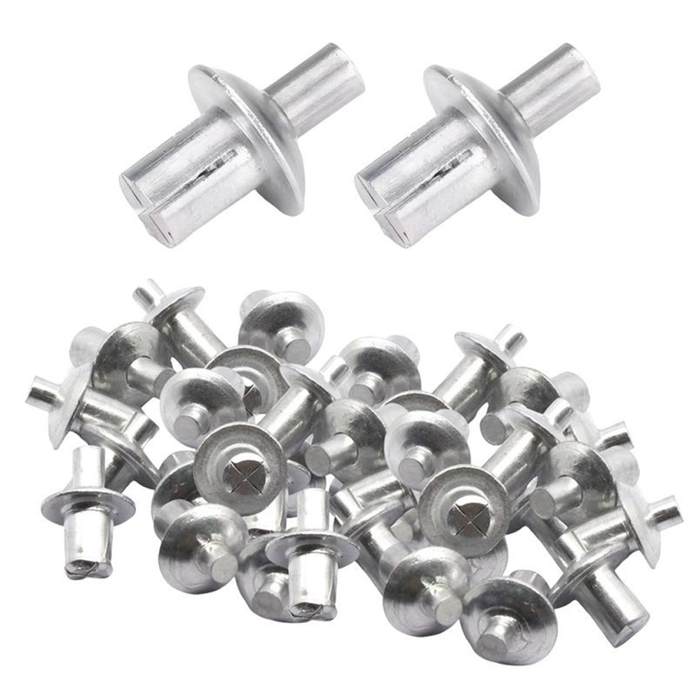 100Pcs Aluminum Alloy Drive Rivets Hammer Expansion Nail Head Piercing Rivet Gypsum Board Nails 4853114332439