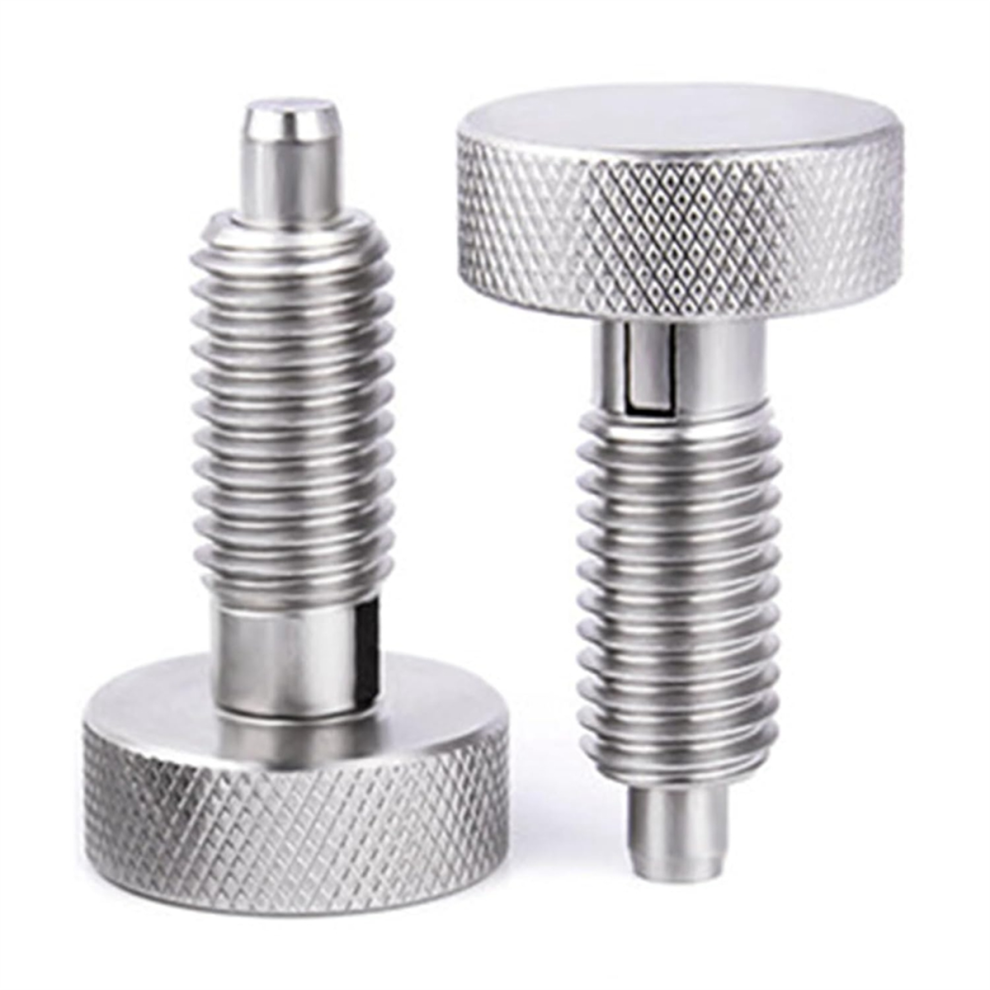 2Pcs Hand Retractable Spring Plungers With Knurled Handle M10 4853114330954