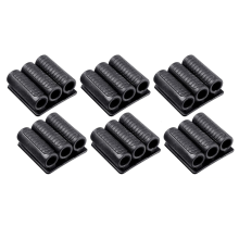 Pacote com 6 coldres para ferramentas de suporte de broca para chave de impacto, transporte até 6 bits na lateral da fonte de alimentação ou
