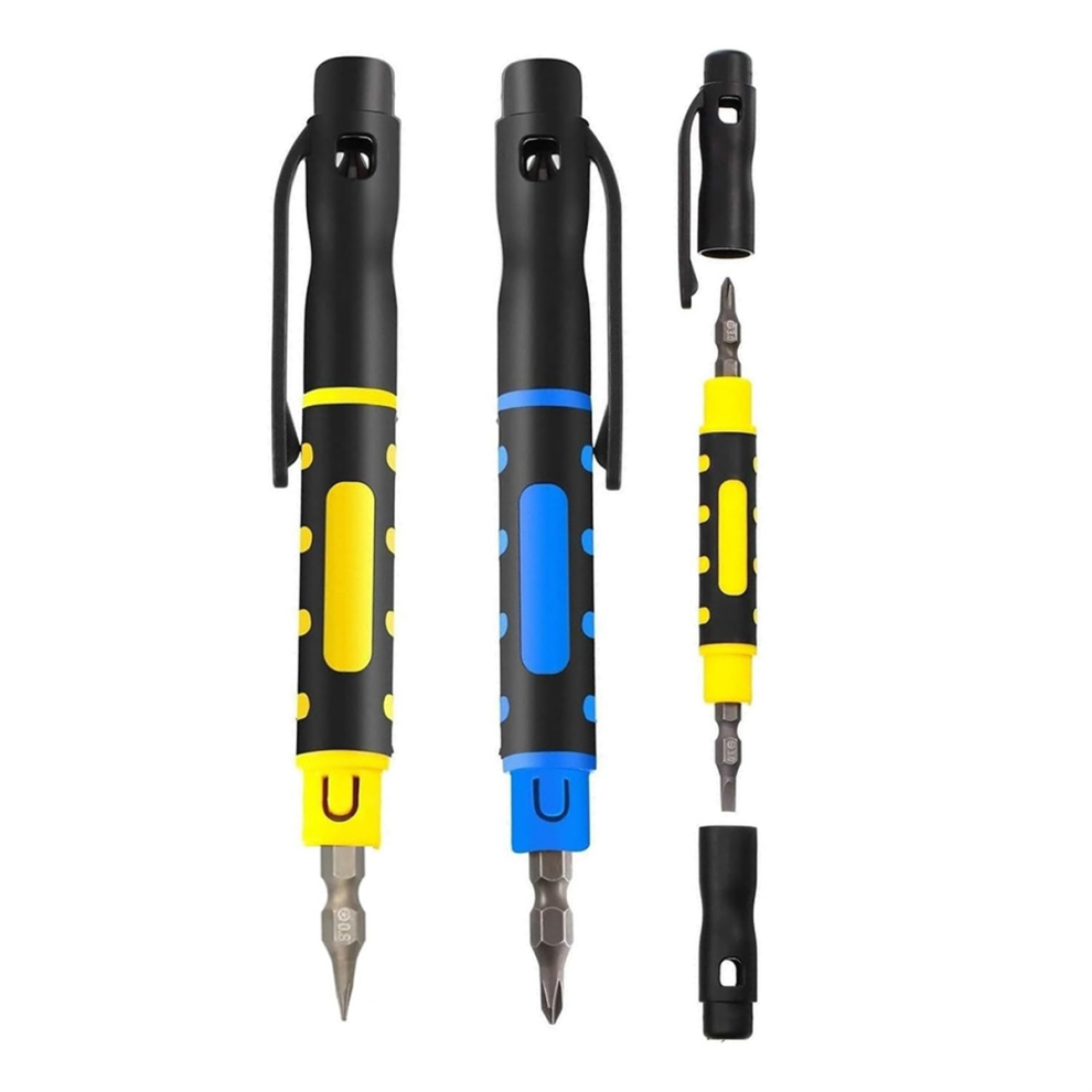 3Pack 4 In 1 Pocket Screwdriver Portable Multi-Purpose Eyeglass Repair Home 4853114328593