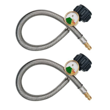 18Inch Stainless Steel Braided RV Regulator Propane Hose Connector