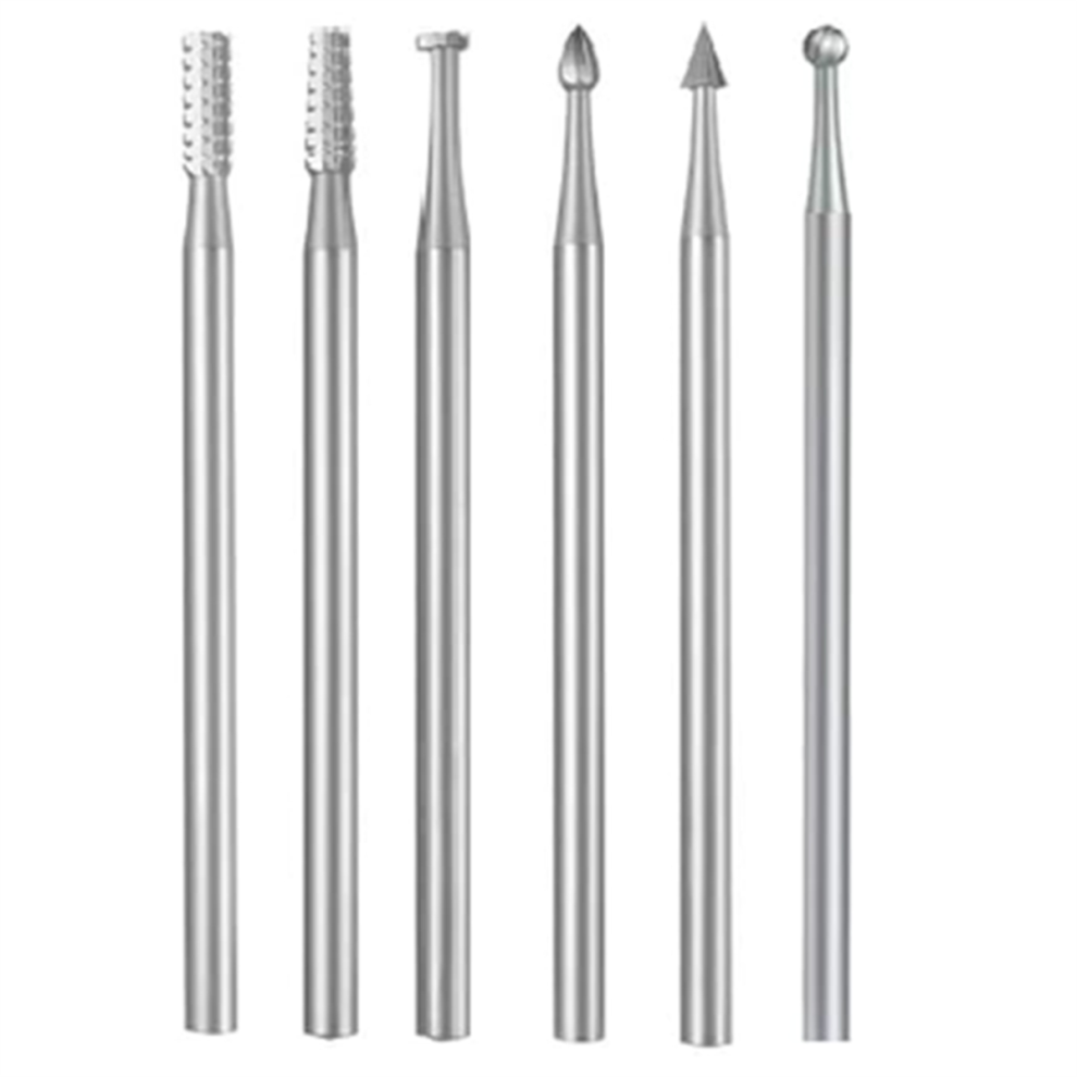 Photos - Bits / Sockets 6 Pcs Steel Engraving Router Bits, Olive Amber Carving Drill Bits