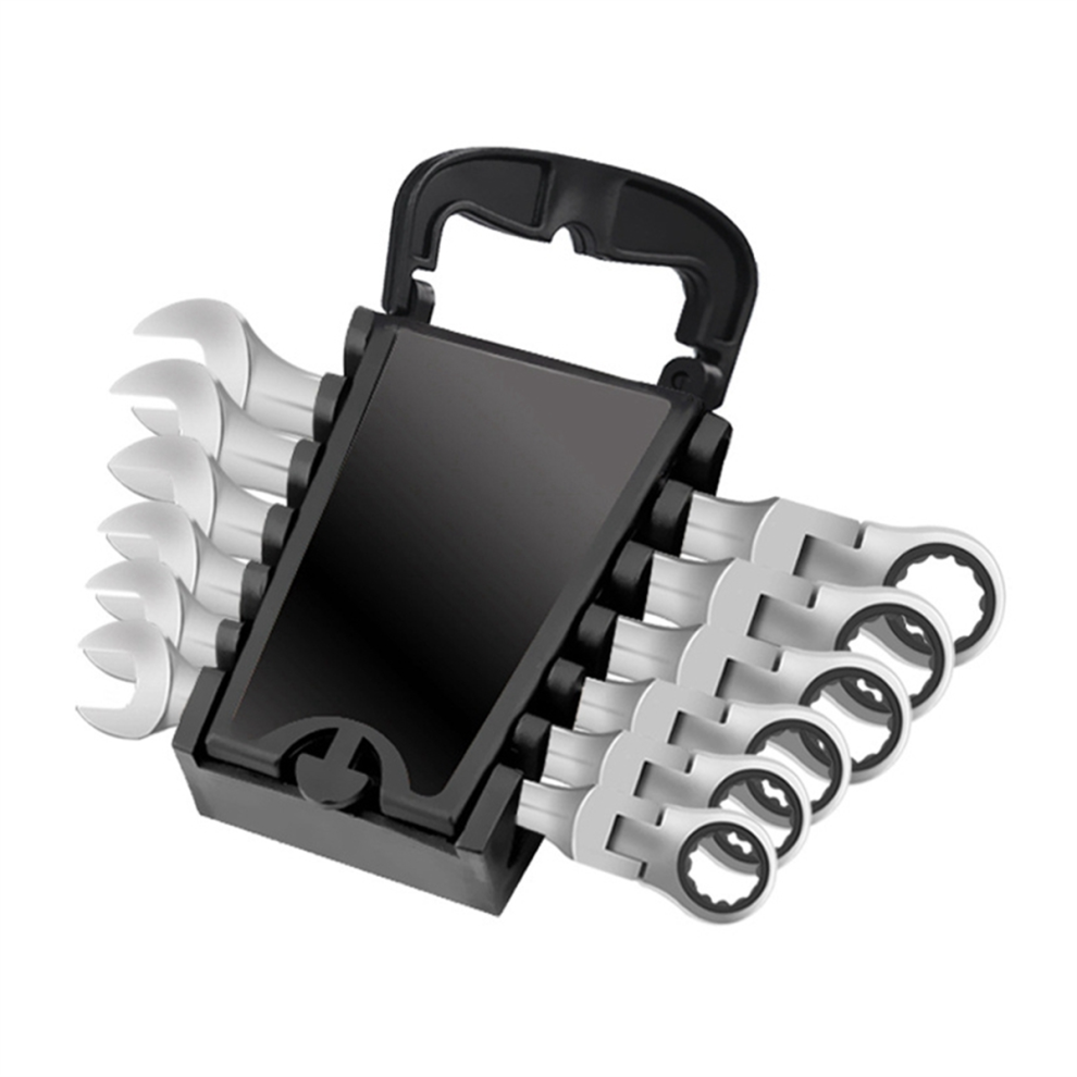 6Pcs Bidirectional Movable Ratchet Wrench Quick Manual Dual-Purpose 6Pc[8/10/12/13/14/17] 4853114335263