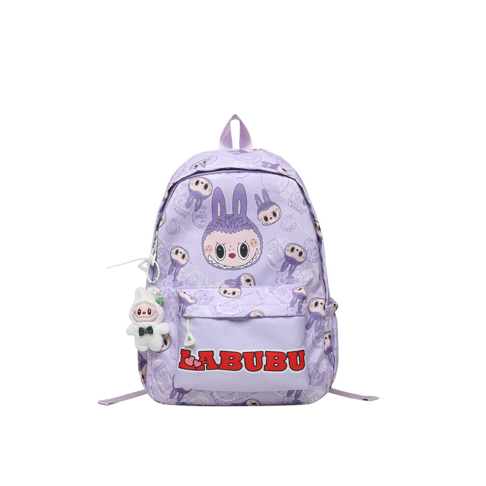 Photos - Backpack  Kids Cartoon School  Durable Nylon Bag(Purple)