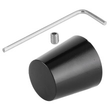 (As show, One size) Shifter Shaft End Cap Motorcycle Heel Shift Eliminating Aluminium Alloy Motorbike AccessoryBlack