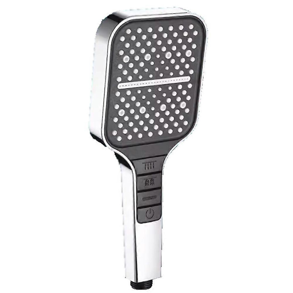 (style5607, One size) Shower head Water-saving, 7 spray modes Shower head Rain shower with stop button, one-hand adjustment and anti-jam silicone nozz-image-OPC-PHHMV9J-NEW