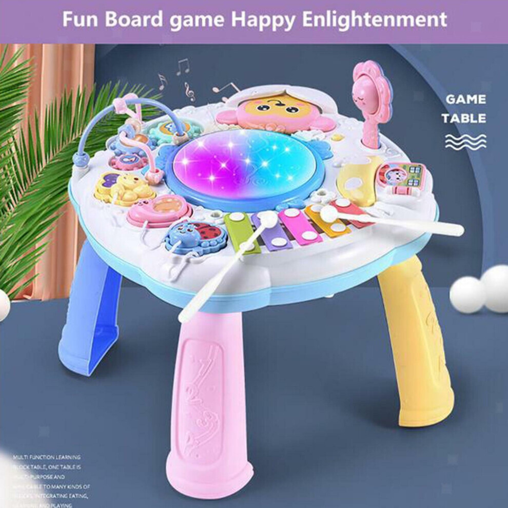 LMINWKA Baby Play Learn Activity Table Toddler Musical Toys for Boys Girls