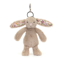 (Blossom Beige Bunny 'Petal' Bag Charm) Plush toys, birthday gifts, Valentine's Day gifts, surprise gifts