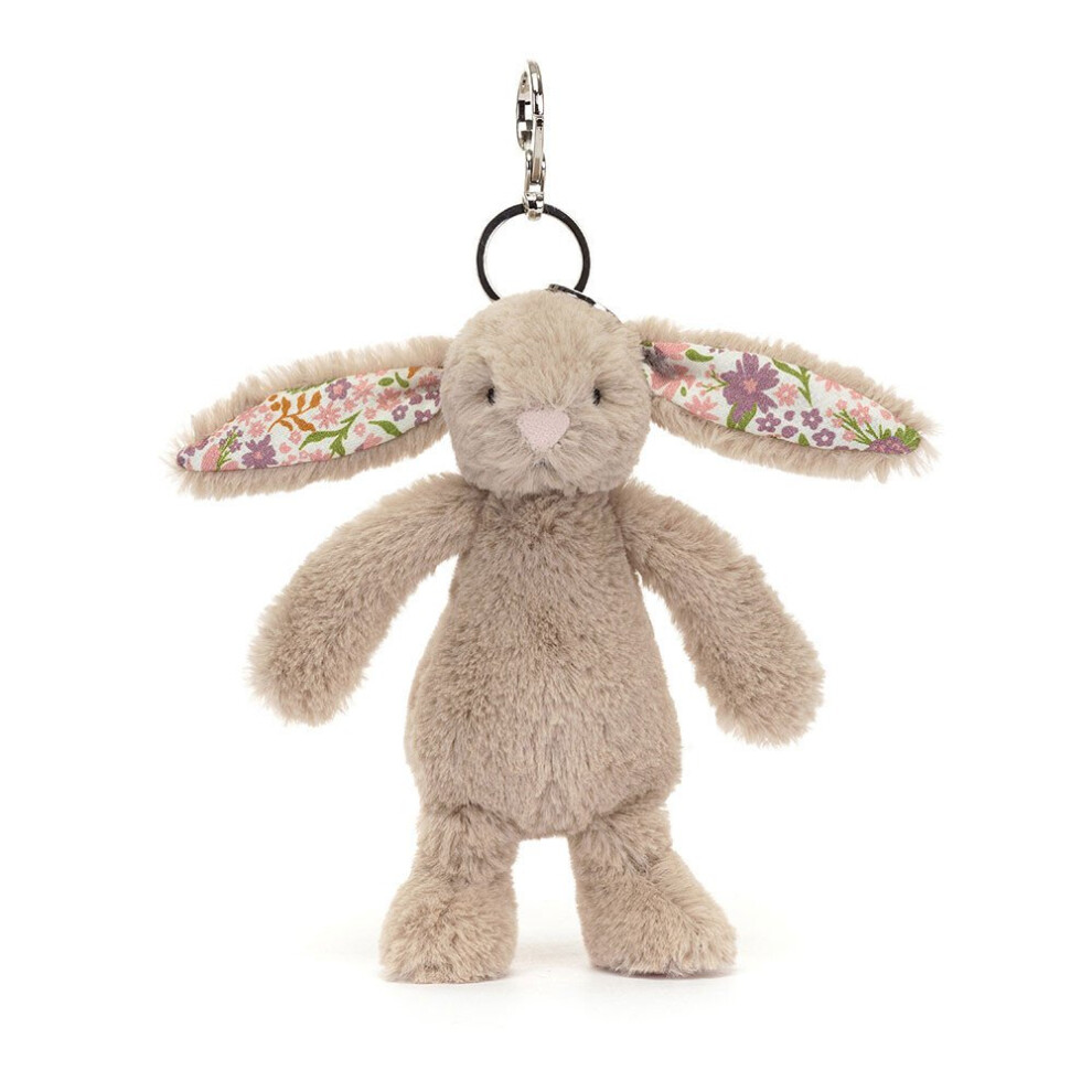 (Blossom Beige Bunny 'Petal' Bag Charm) Plush Toys, Birthday Gifts, Valentine's Day Gifts, Surprise Gifts Cream