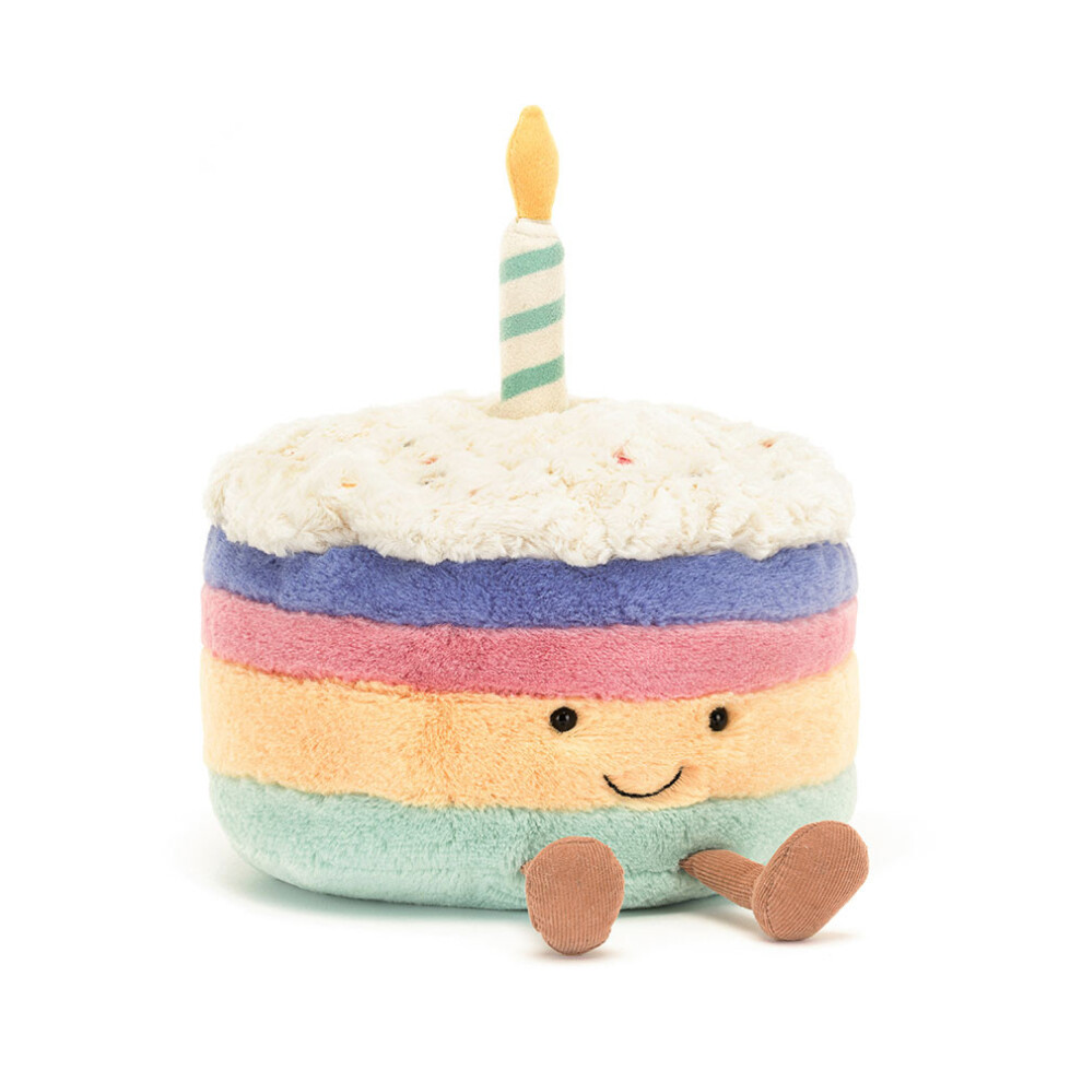 (22CM Amuseables Rainbow Birthday Cake ) Plush toys, birthday gifts, Valentine's Day gifts, surprise gifts