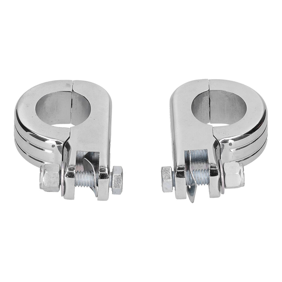 (As Show, One Size) 2Pcs Engine Guard Footpeg Mounting Clamp Aluminum Alloy Riding Accessory Fit For Honda 4909775997309