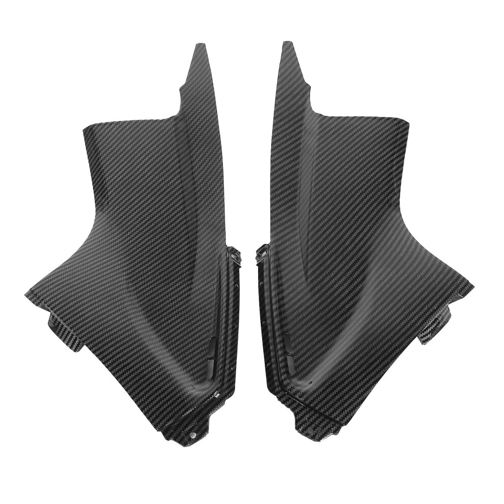 (As Show, One Size) Pair Carbon Fiber Style Side Air Duct Cover Fairing Insert Part Fit For Yamaha Yzf R6 20032005 4909775986068