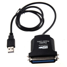 (As show, One size) USB printer parallel port 36pin male conversion cable Black-C8