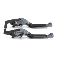 (As show, One size) 2pcs Motorcycle Brake Clutch Levers Adjustable CNC Aluminium Alloy Replacement for ADV150 20192021Grey