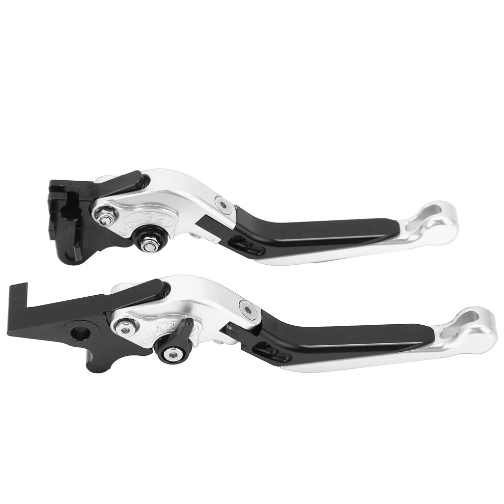 (As Show, One Size) Pair Motorbike Brake Clutch Levers Cnc Aluminum Alloy Replacement For Pcx 125/150 (Drum Brake Version) All Yearsilver 4909775985443