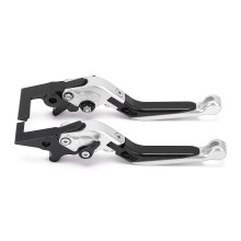 (As show, One size) 2pcs Motorcycle Brake Clutch Levers Adjustable CNC Aluminium Alloy Replacement for ADV150 20192021Silver